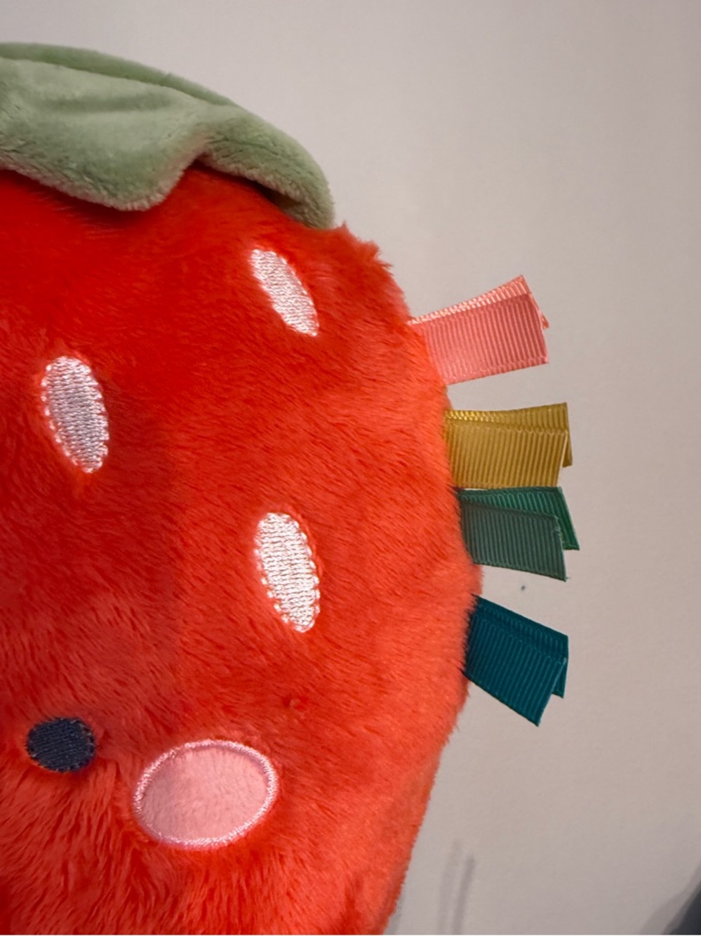 Itzy Ritzy Strawberry Snuggles Plushie - Picture 5 of 6